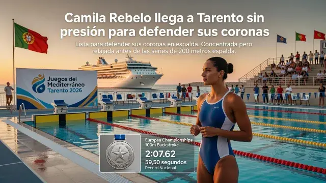 Camila Rebelo llega a Tarento sin presión para defender sus coronas